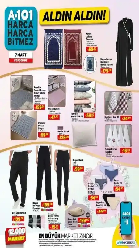 A101 7 Mart 2024 perşembe aktüel ürünler kataloğu yayımlandı! İşte, A101 7 Mart Perşembe aktüel ürünler listesi