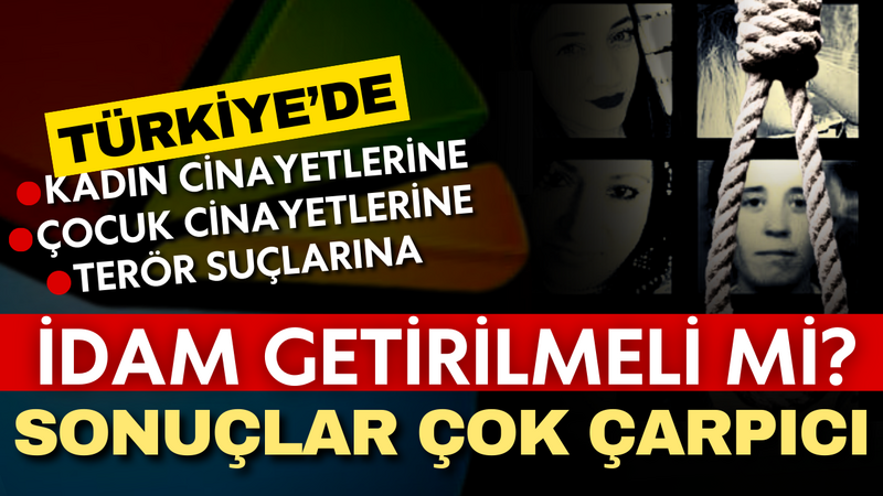 Türkiye’de kadın, çocuk cinayetlerine ve terör suçlarına idam getirilmeli mi? İşte, anketten çıkan sonuçlar