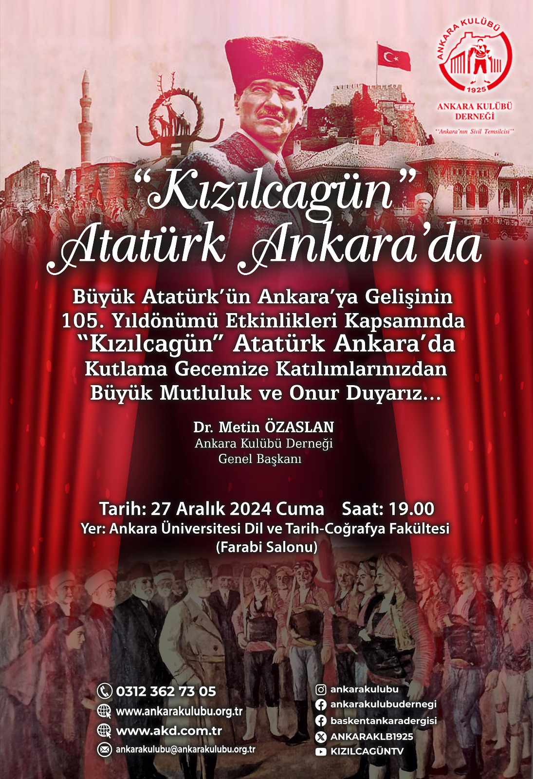 27 Aralik 2024 Kizilcagün Atatürk Ankara'da