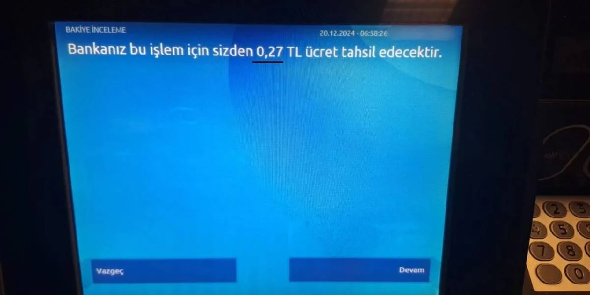 Atm Bakıye Sorgulama Ucretlı Oldu