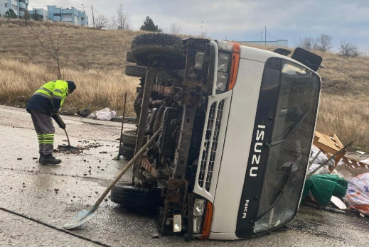 Dıkmen Cop Kamyonu Kazas