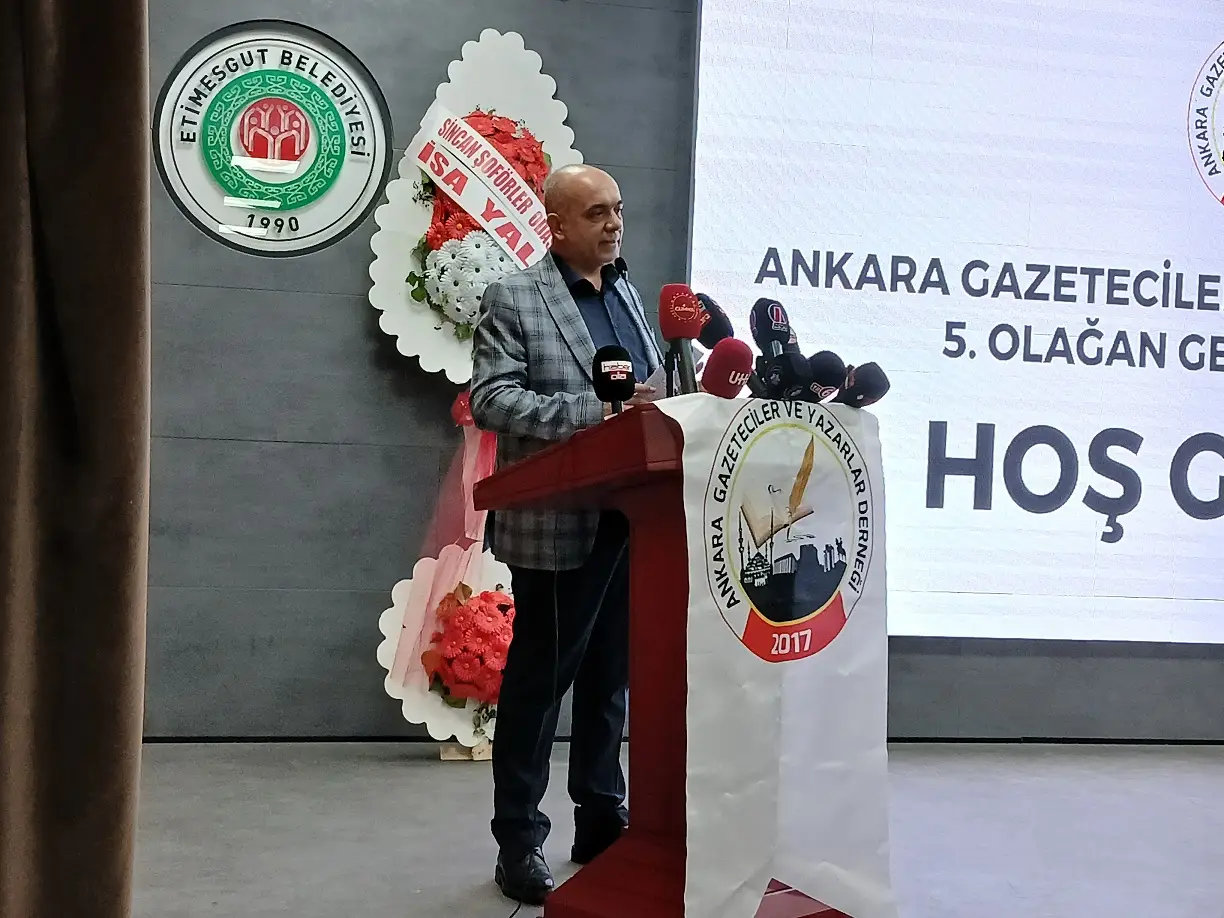 Ankara Gazeteciler Ve Yazarlar Derneği Genel Kurul Etimesgut Ibrahim Gökdemir