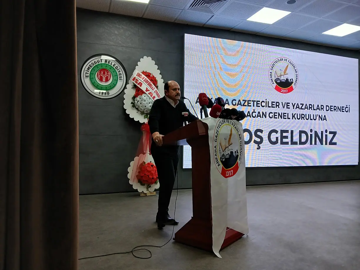 Ankara Gazeteciler Ve Yazarlar Derneği Genel Kurul Etimesgut Isa Yalçın