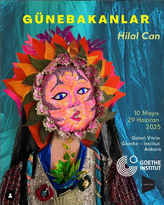 Afiş Hilal Can Günebakanlar Yerleştirme Goethe Ankara Galeri Vitrin