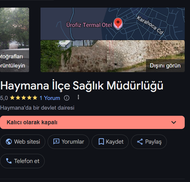 Haymana Ilçe Sağlık Müdürlüğü