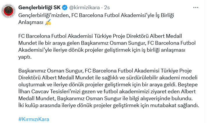 Screenshot 2025 05 30 At 12 10 27 Gençlerbirliği Sk (@Kirmizikara) X