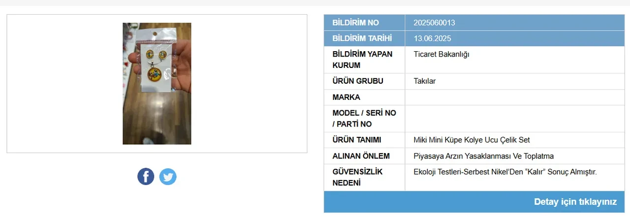 Cocuk Urunleri Sagliga Zararli Cikt