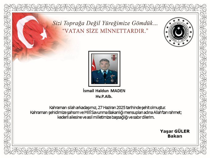 İsmail Haldun Maden Şehit