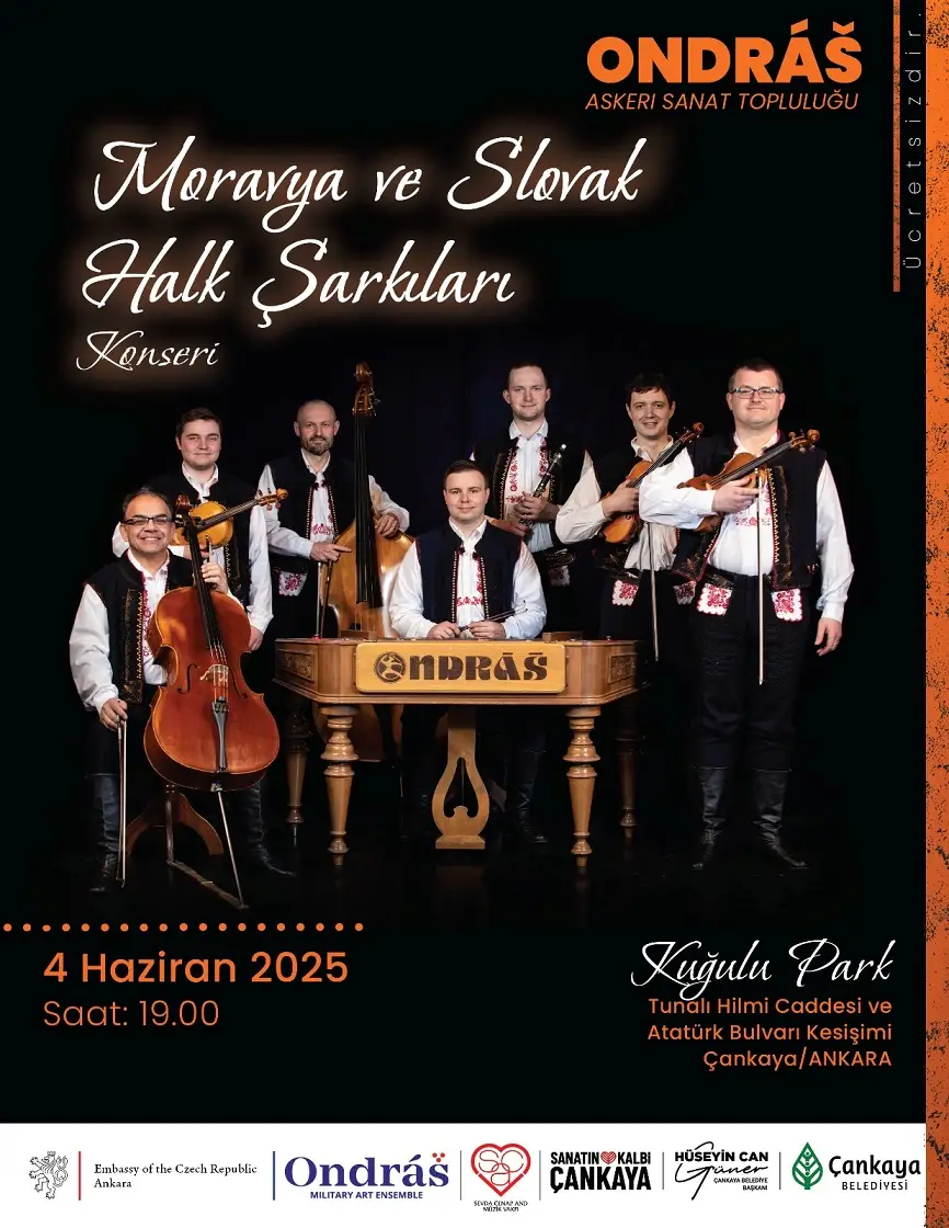 Ondras Askeri Sanat Topluluğu Moravya Slovak Halk Şarkıları Konser Kuğulupark Sca (1)