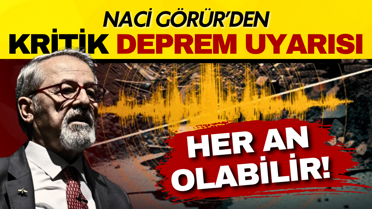 Prof. Dr. Naci Görür’den kritik marmara depremi uyarısı