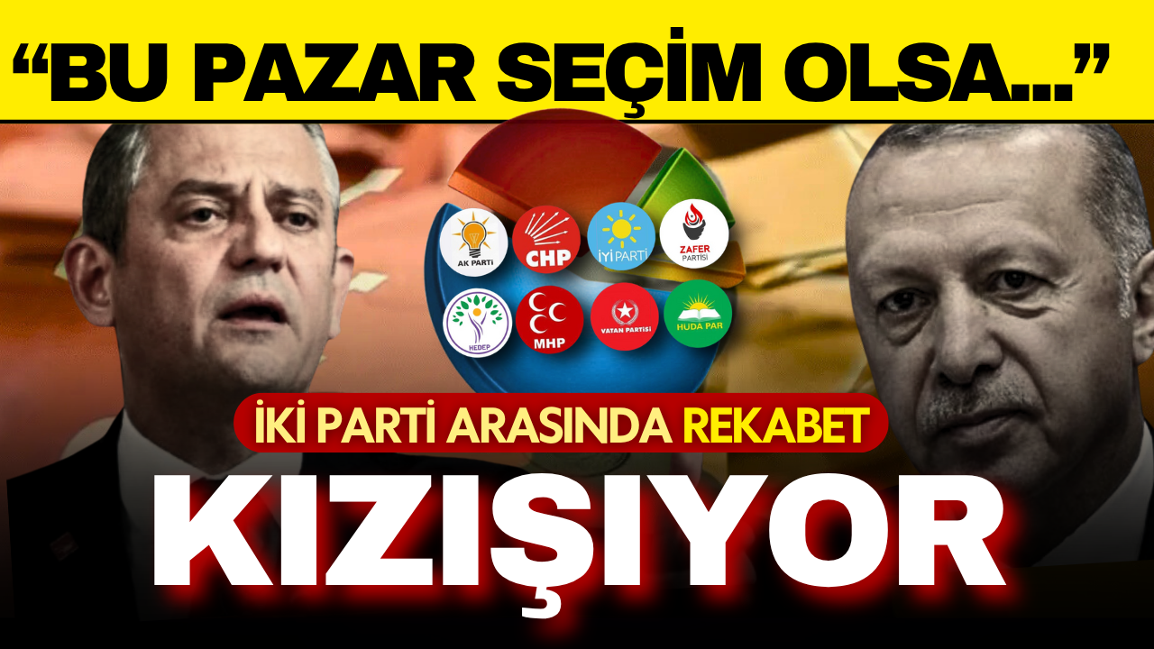 Son seçim anketinden çarpıcı sonuç: İki parti arasında rekabet kızışıyor!
