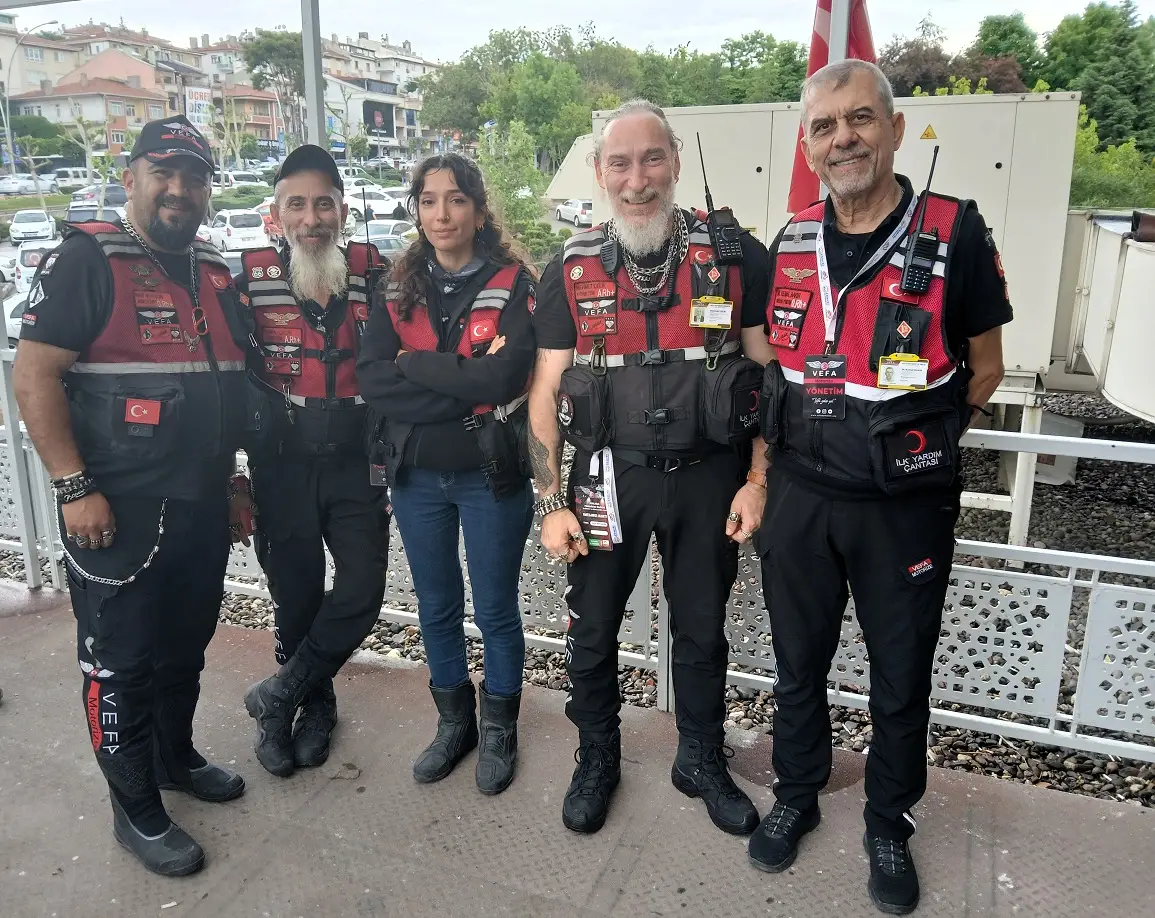 Vefa Motorize Derneği Başkanı Mehmet Çelik Motosiklet Fuarı Anfa Mehmet Kemal Bakır
