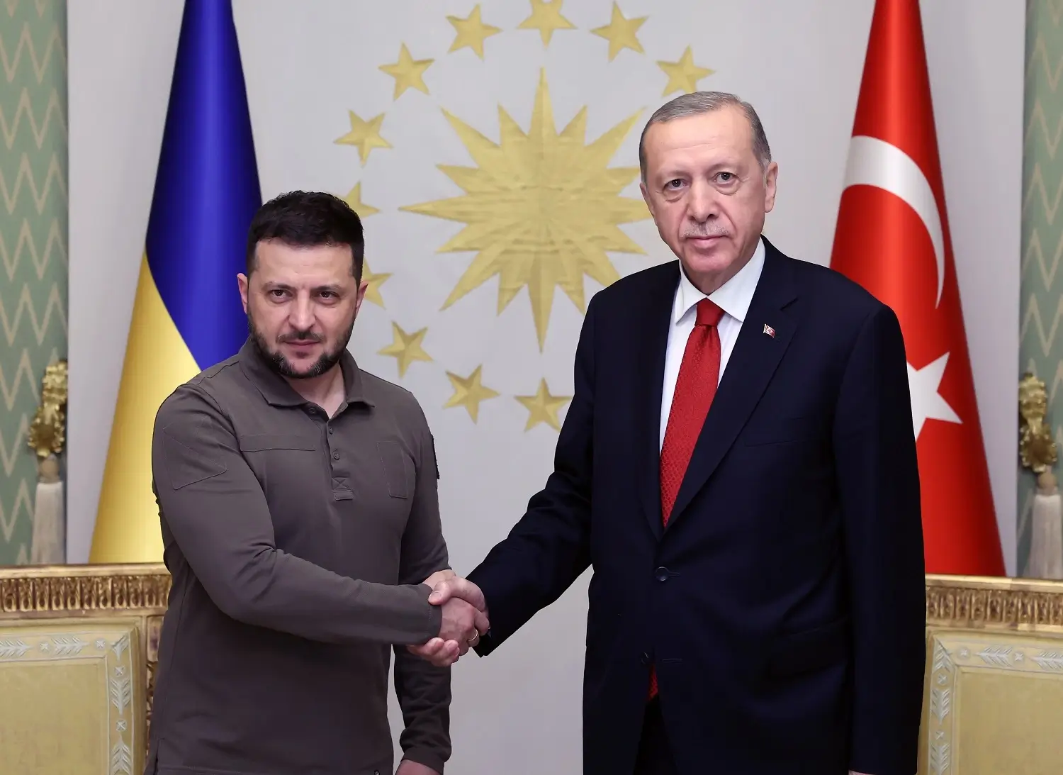 Cumhurbaskani Erdogan Ukrayna Devlet Baskani Zelenskiy 1