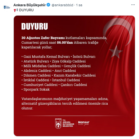 Screenshot 2025 08 27 At 12 21 38 Ankara Büyükşehir (@Ankarabbld) X
