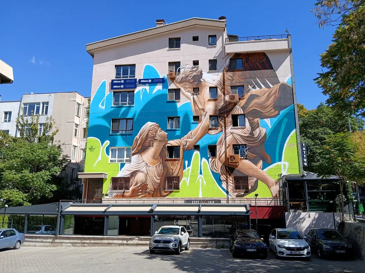Musa Sarıçoban Sprey Cini J F Kennedy Caddesi No 13 Mural Festivali Duvar Resmi Çankaya Belediyesi (1)
