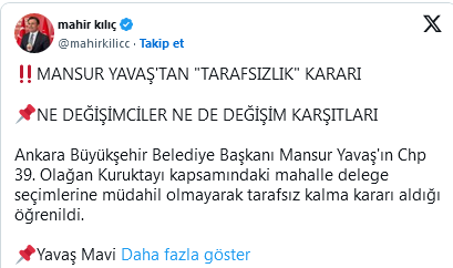 Screenshot 2025 09 02 At 11 11 32 Mansur Yavaş'ın Chp’deki Mahalle Delege Seçimlerinde Tarafsız Kalacağı Öne Sürüldü