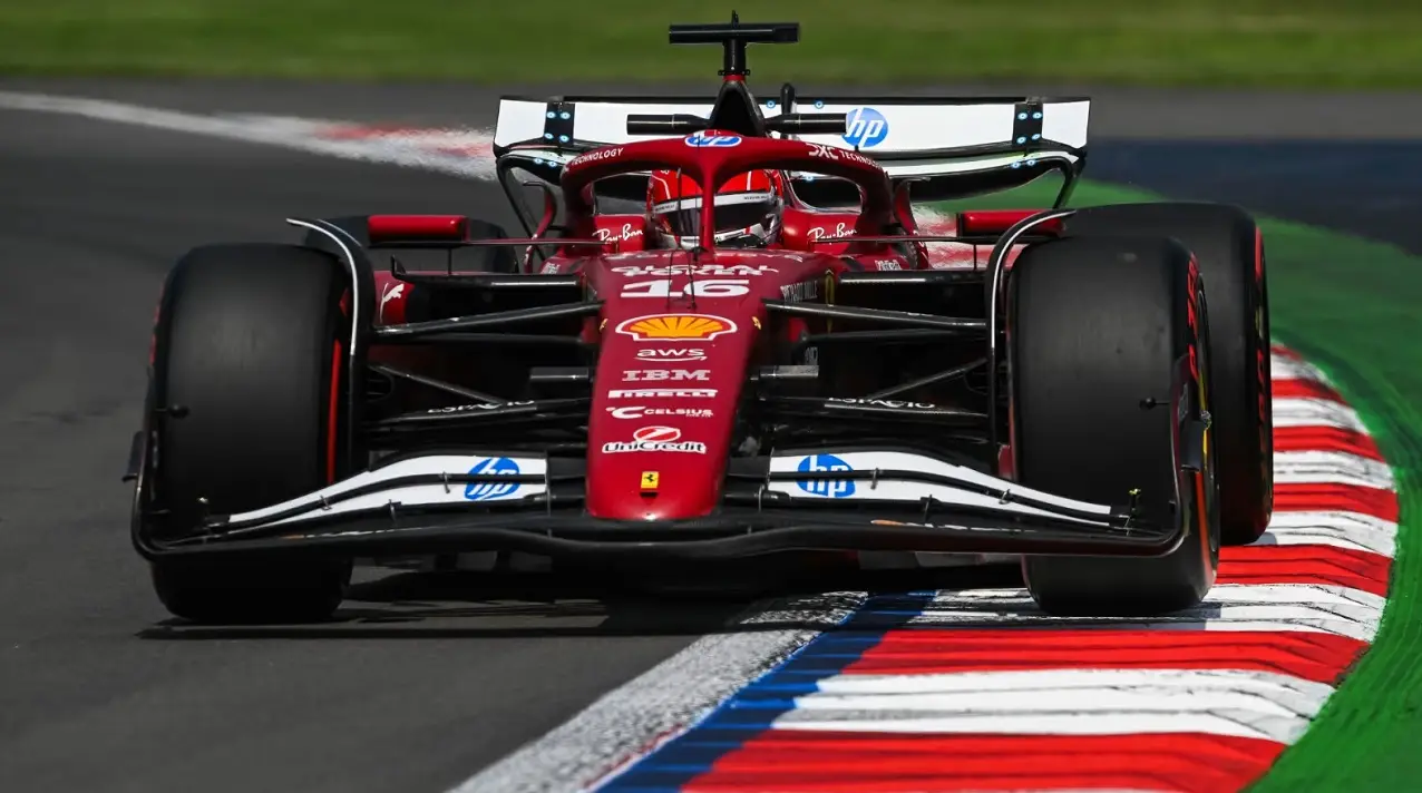 Charles Leclerc Ferrari Meksika Gp Fp1 F1-1