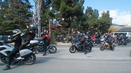 Cumhuriyet Bayramı’nda Ankara’dan Polatlı’ya motor korteji