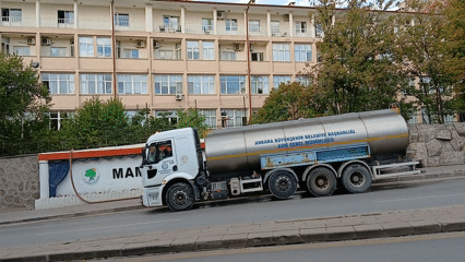 Kesintisinden etkilenen Cebeci Hastanesine ASKİ tankeri su taşıdı