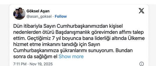 Screenshot 2025 11 20 At 10 07 27 Helallik Istedi Erdoğan'a Istifasını Sundu! Beştepe'de Sürpriz Ayrılık