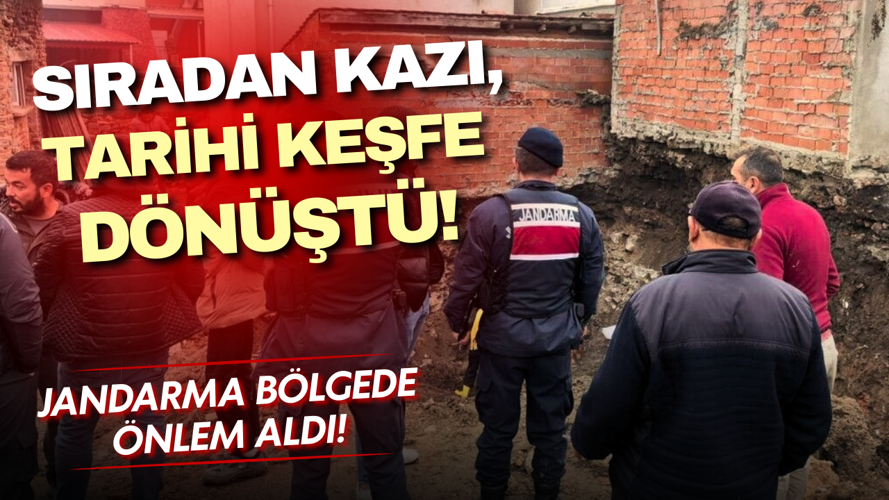 Bursa’da kazı sırasında tarihi mezarlar ortaya çıktı: Jandarma bölgede önlem aldı