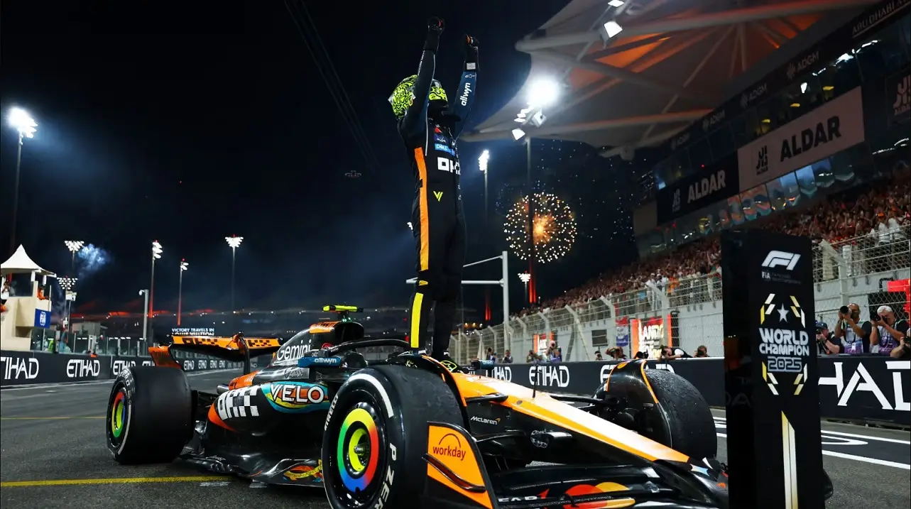 F1 Abu Dabi Gp Lando Norris Mclaren Champion
