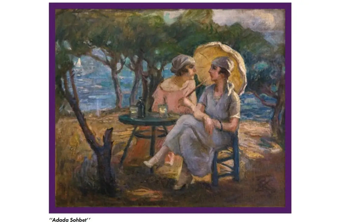 Ibrahim Çallı Adada Sohbet Tablo Çsm Sergi