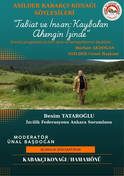 İzcilik Federasyonu Ankara Sorumlusu Besim Tataroğlu Asilder Kabakçı Konağı Söyleşileri Hamamönü (2)