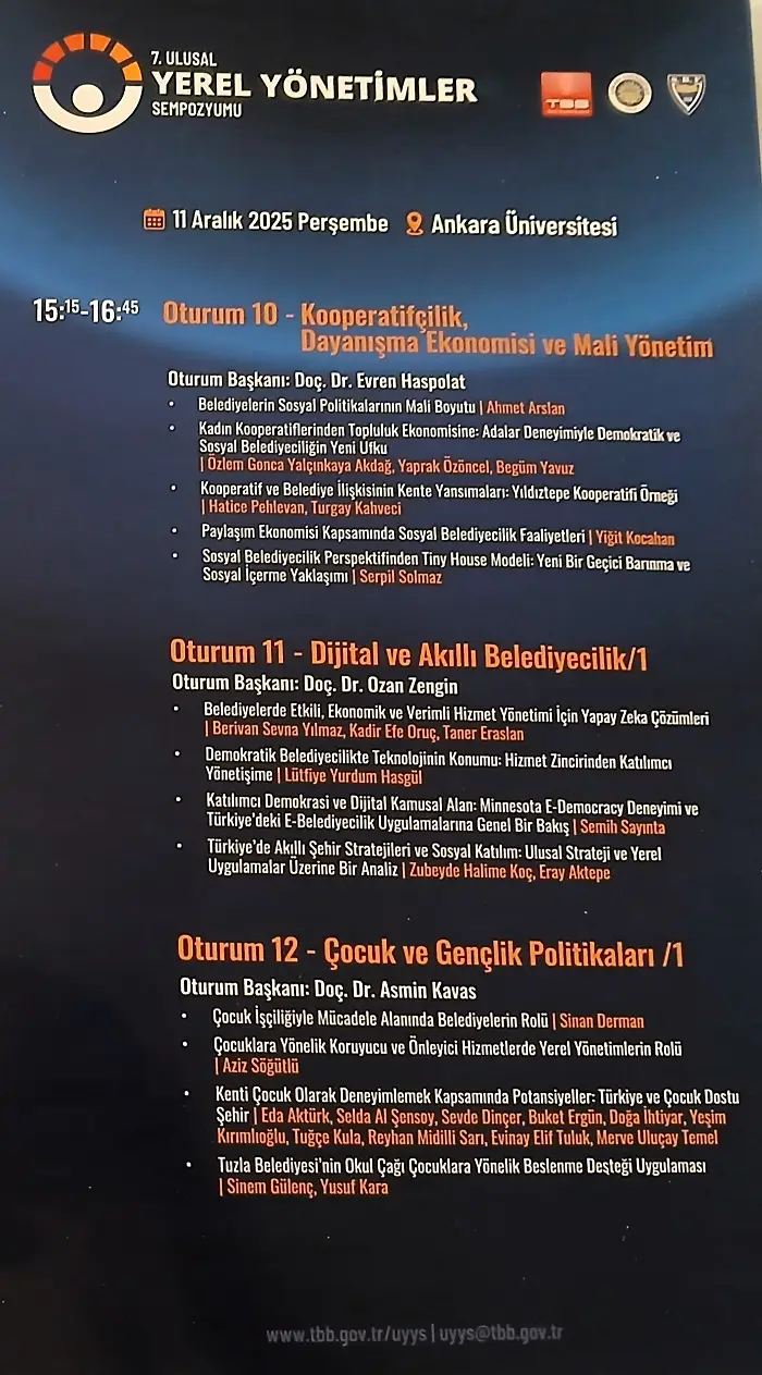 Terel Yönetimler Sempozyumu Sbf Tbb Belediyeler Oturum (1)