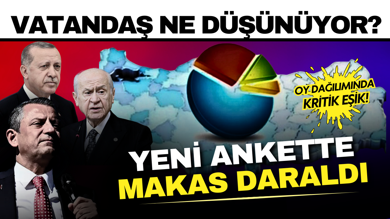 Yeni seçim anketindan çarpıcı sonuç: İki parti arasında fark 1,3 puana düştü!