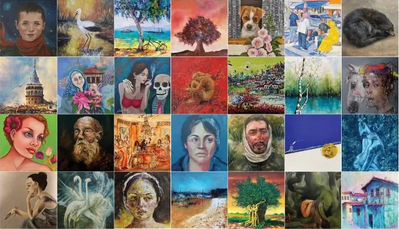 Yeni Yıl Hediye Yeni Arayışlar Resim Sergisi Fırça Sanat Semra Sancak (2)