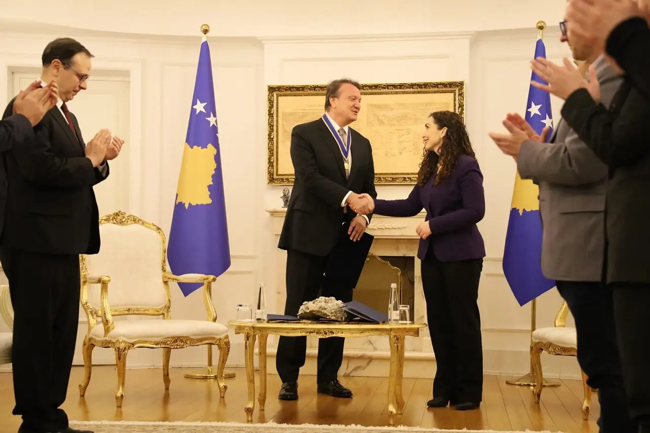 Hasan Arat Kosova Cumhurbaşkanı Vjosa Osmani Onur Nişanı (4)