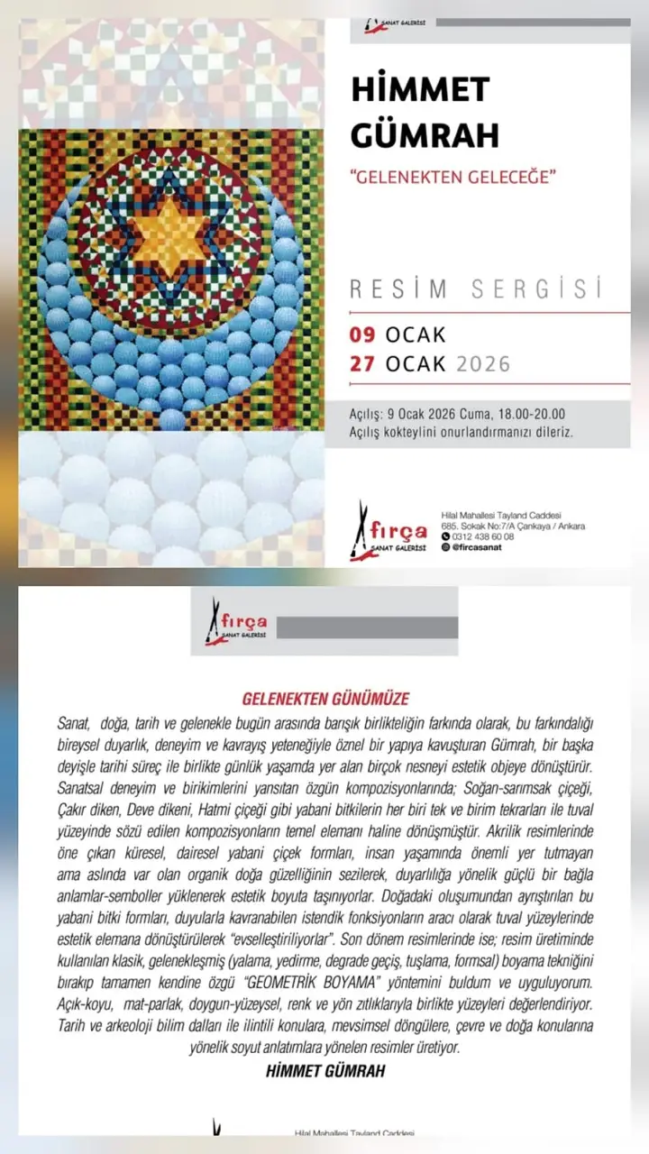 Himmet Gümrah Gelenekten Geleceğe Resim Sergi Fırça Sanat
