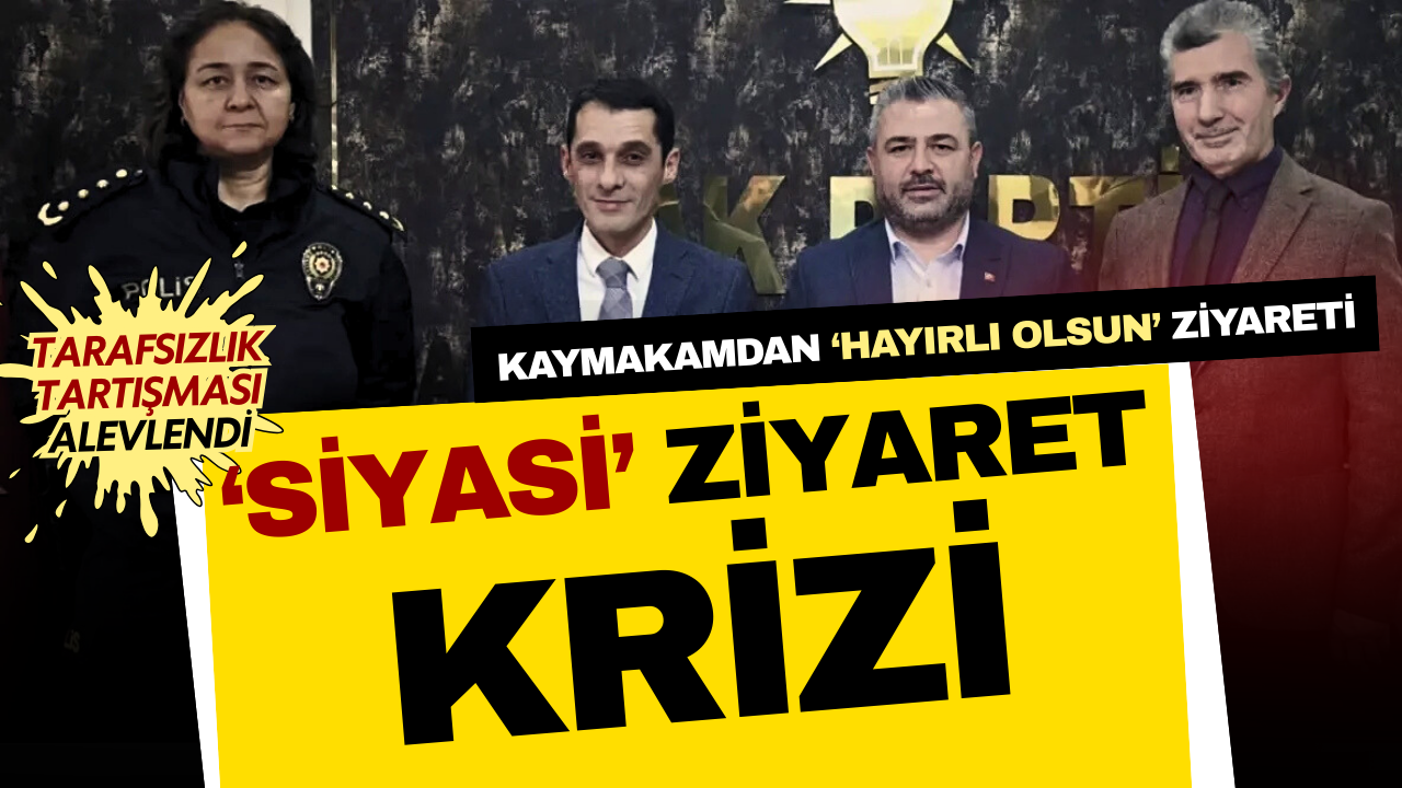 Narlıdere’de kaymakamın AK Parti ziyareti tartışma yarattı