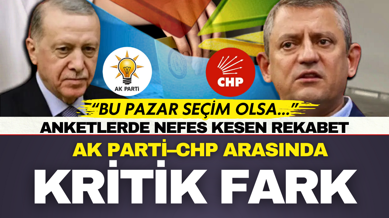 Yeni yılın ilk anketi geldi: İki parti arasında kritik fark
