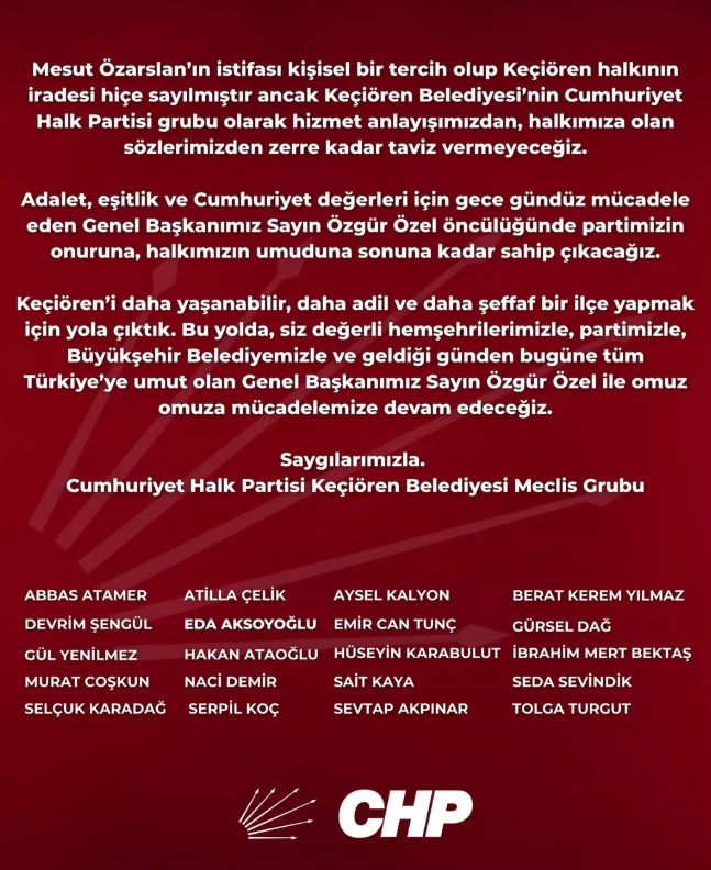 Chp Meclis Üyeleri