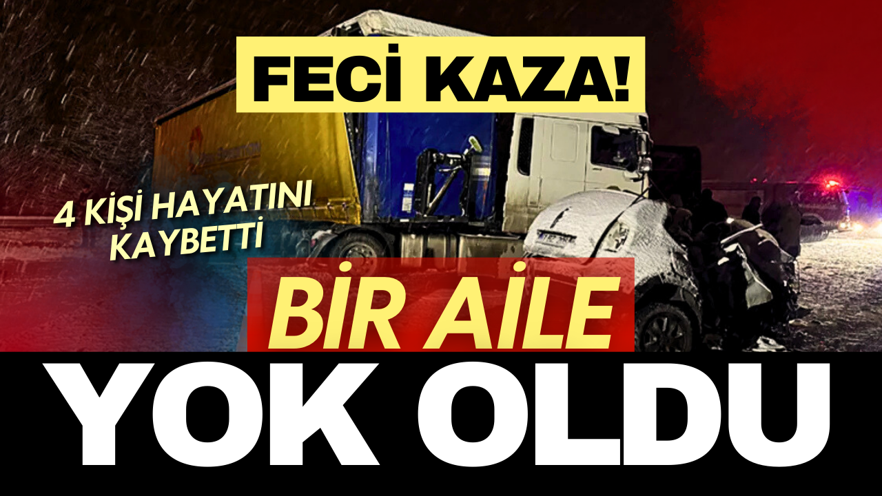 Erzurum’da feci kaza: aynı aileden 4 kişi hayatını kaybetti