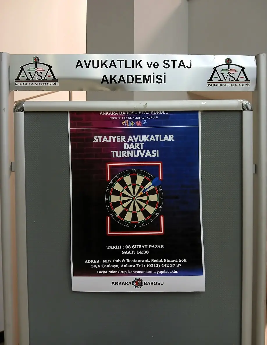 Stajyer Avukatlar Dart Turnuvası Ankara Barosu Nry Pub (2)