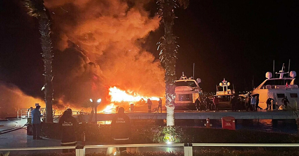 Bodrum marinadaki yat yangınında kritik gelişme: Bilirkişi heyeti görevlendirildi