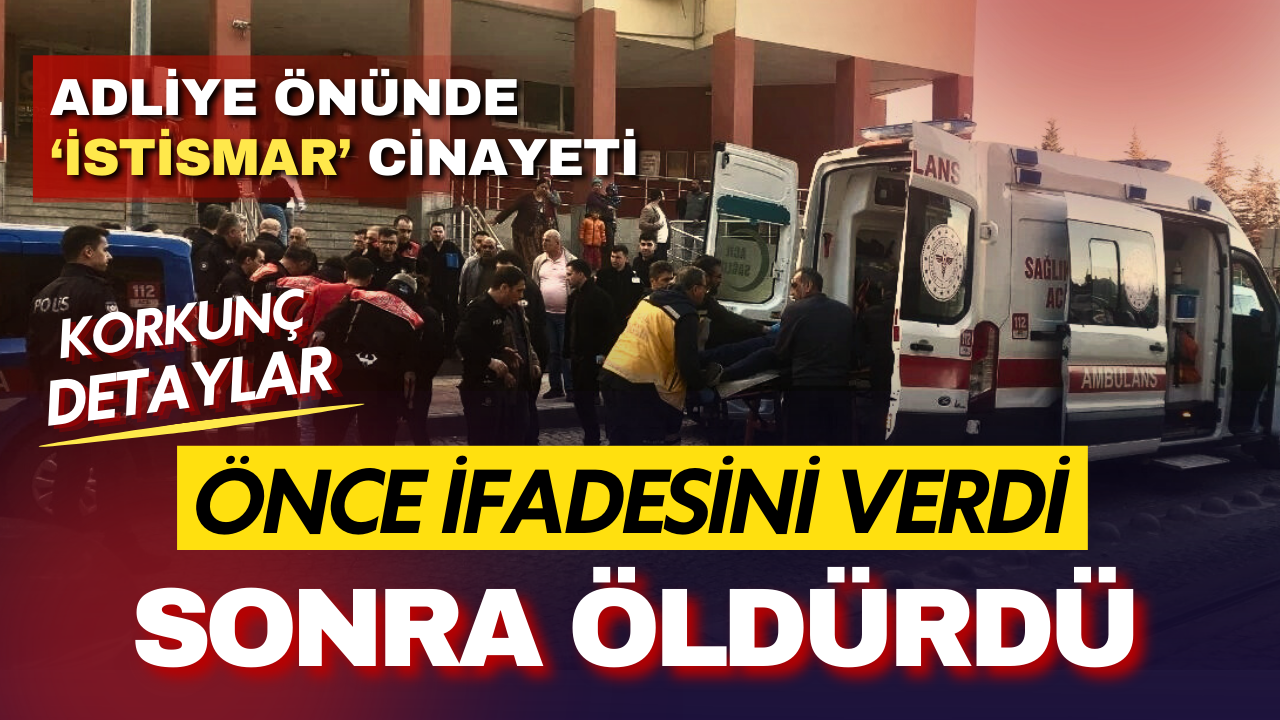 Adliye önünde korkunç olay: Genç kadın kendisini istismar eden adamı öldürdü!