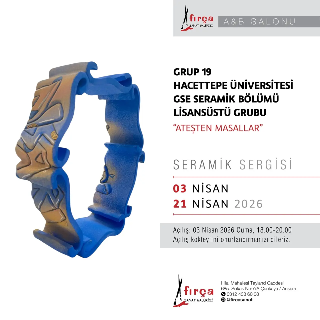 Ateşten Masallar Fırça Sanat Galerisi Hacettepe Seramik Sergi (2)