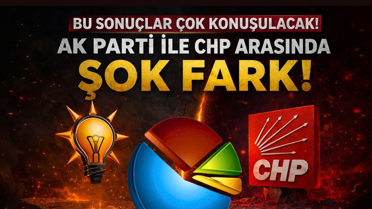 Bu sonuçlar çok konuşulacak! AK Parti ile CHP arasında şok fark