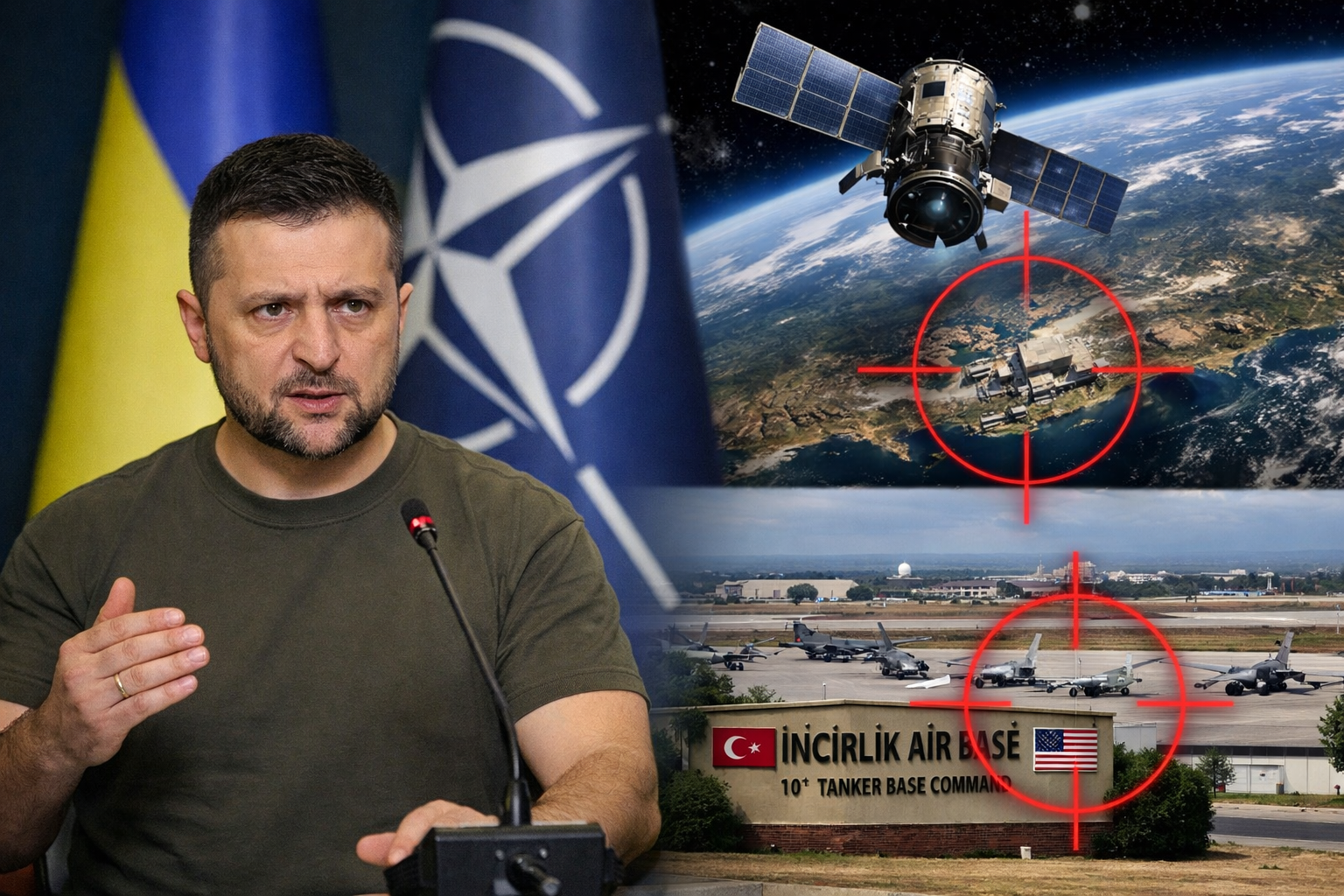 Zelenski'den korkutan iddia: "İncirlik üssü de Rus uydularının hedefinde!"