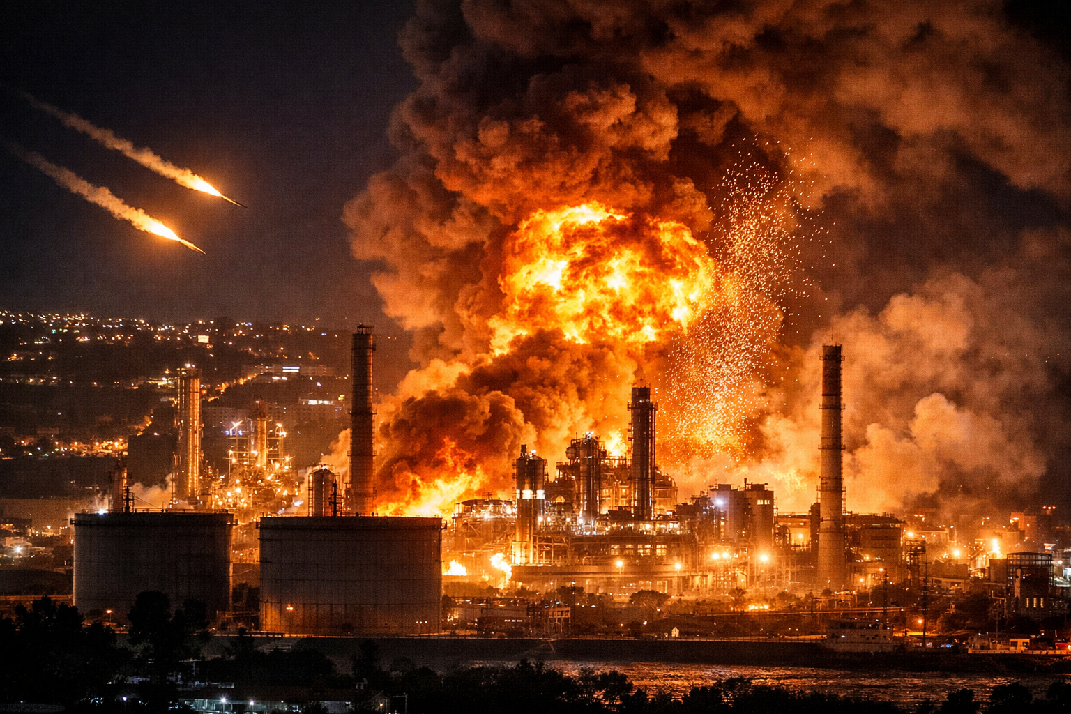 İran ve Hizbullah'tan İsrail'e ağır darbe! Kritik rafineri füzelerin hedefi oldu
