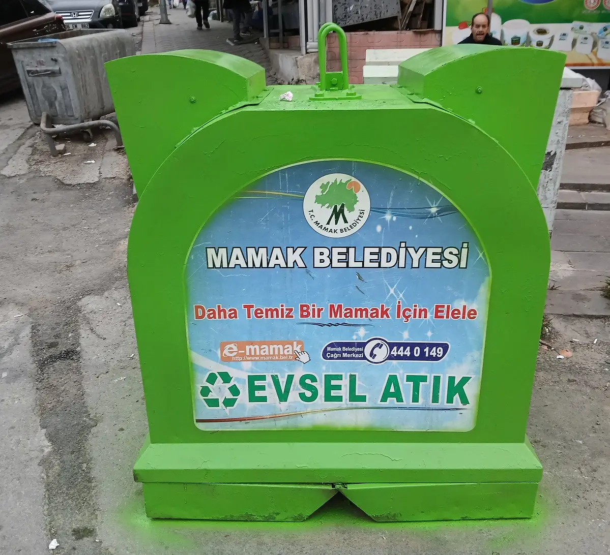 Mamak Belediyesi Temizlik Işleri Çöp Konteyneri Boya (1)
