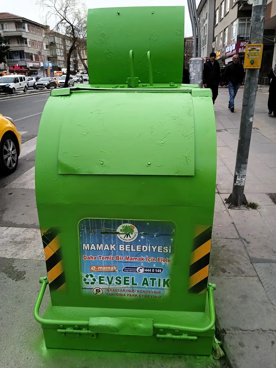 Mamak Belediyesi Temizlik Işleri Çöp Konteyneri Boya (6)