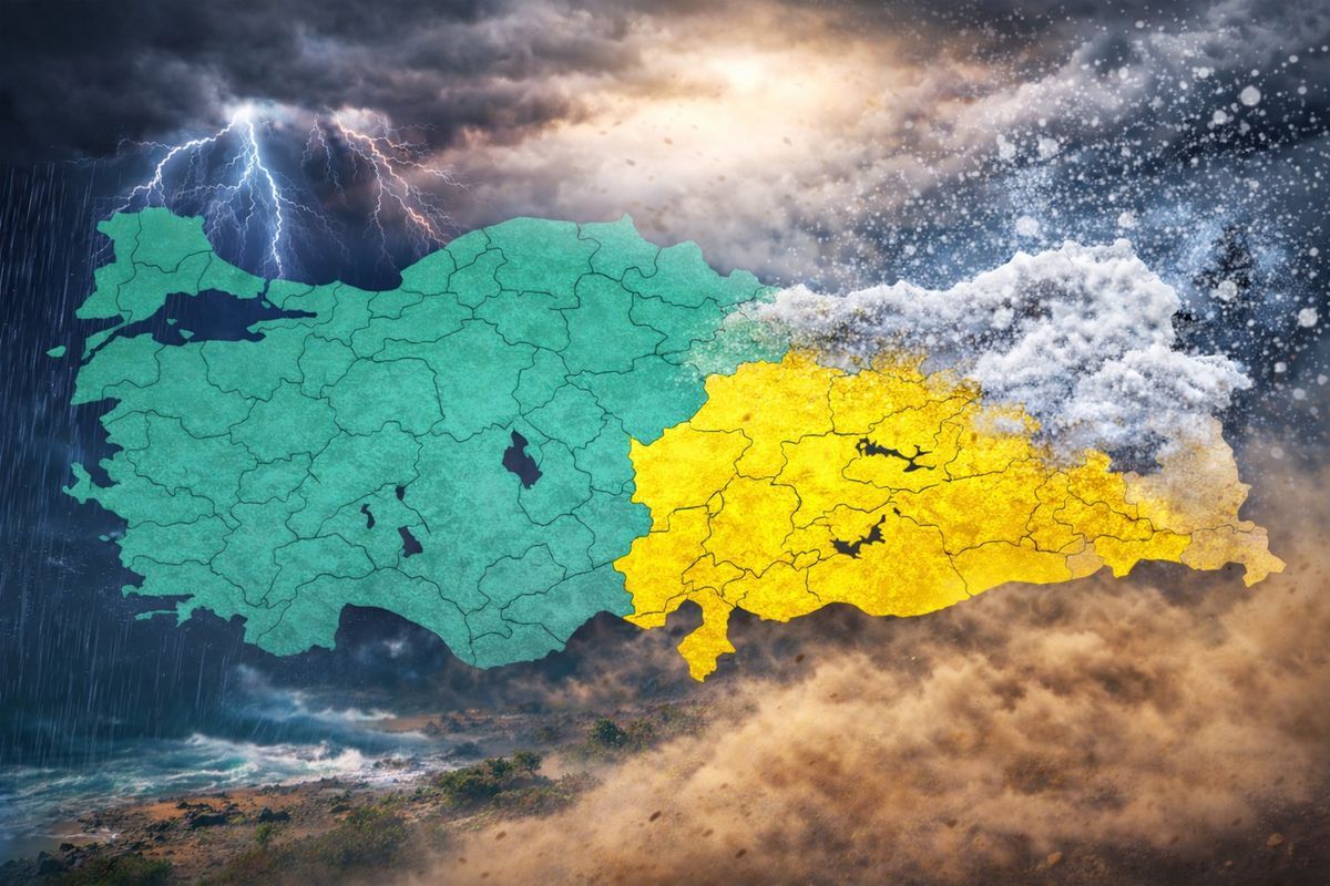 Meteoroloji Alarm Verdi 19 Il Icin Sari Kodlu 19659139 5650 Amp
