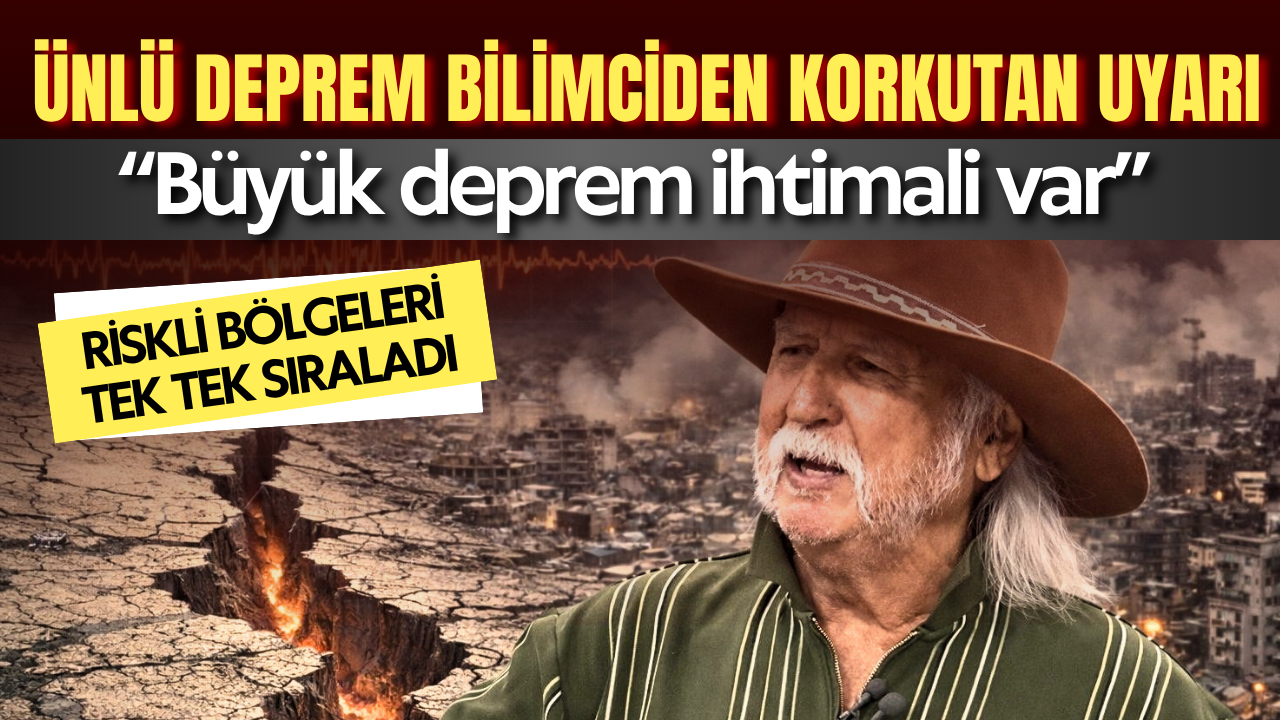 Şener Üşümezsoy açıkladı: “Büyük deprem ihtimali var” diyerek en tehlikeli fay hattını duyurdu
