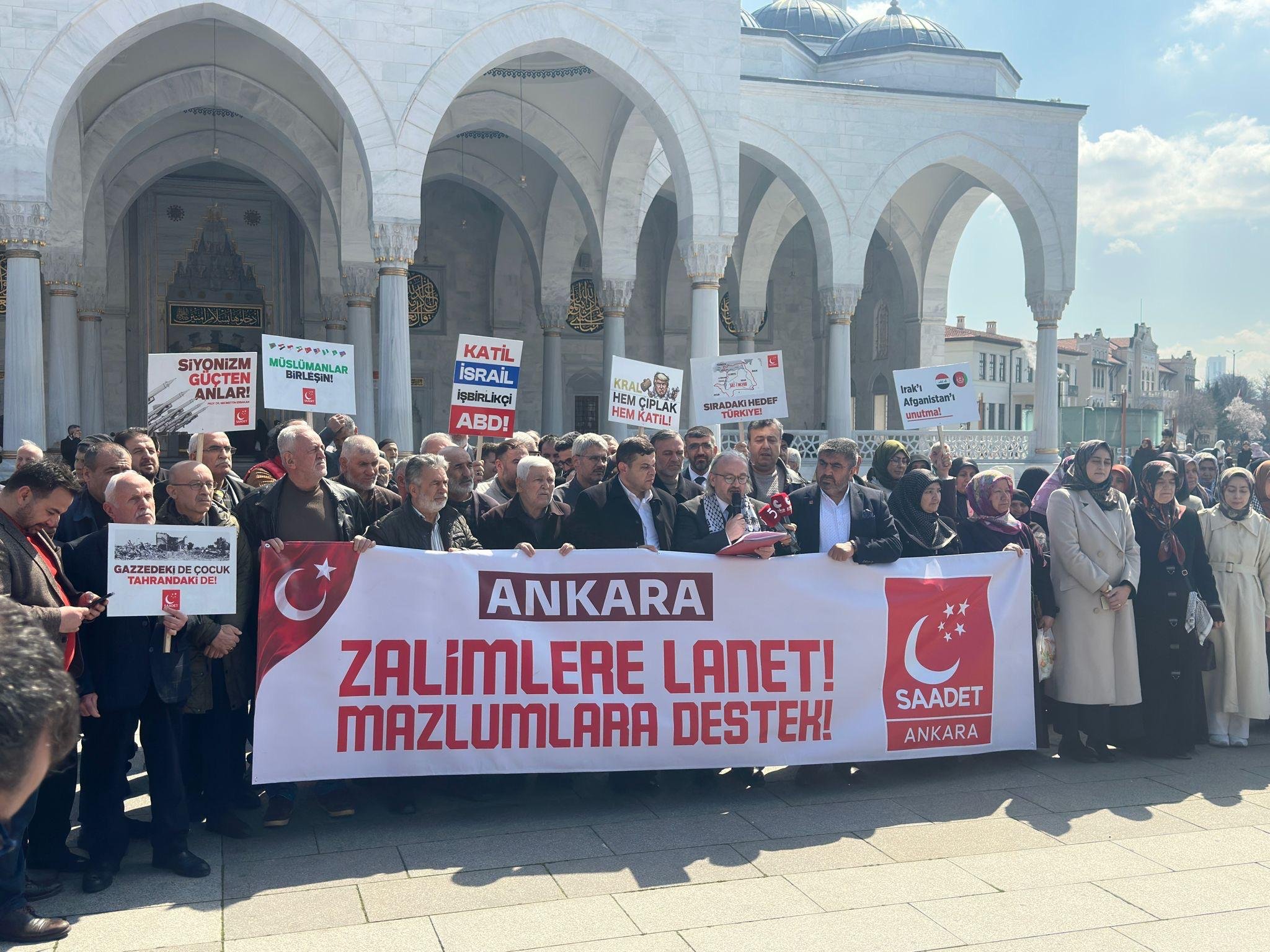 Saadet Partisi emperyalistlere Ankara'dan ses yükseltti