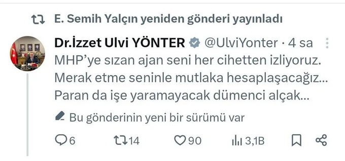 Yöner Tweet